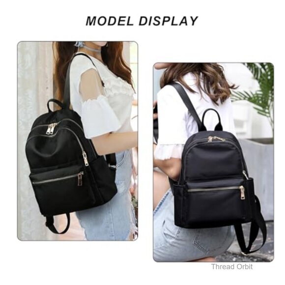 Anti-Theft Mini Backpack Purse, Water-Resistant Oxford Cloth, 15L Travel Daypack main image 4